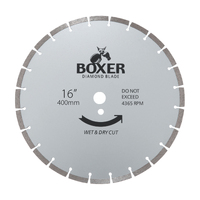 Austsaw 400mm (16") Diamond Blade Boxer Segmented - 25.4/20mm Bore BXR16S