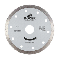 Austsaw 185mm (7") Diamond Blade Boxer Continuous Rim - 22.2/20mm Bore BXR7C