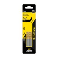 Alpha 5/64" (1.98mm) Jobber Drill Bit - Gold Series - 10pc Trade Pack C9LI564TP