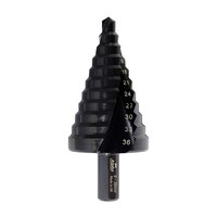 Alpha ThunderMax Step Drill Spiral Flute 6-36mm Metric C9STSM6-36TM