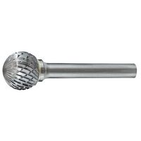 Holemaker 3/8" Diameter Ball Shape 6mm Shank DC Carbide Burr CB6M-SD3