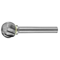 Holemaker 3/8" Diameter 6mm Shank Ball Shape AC Carbide Burr CB6M-SD5-AC