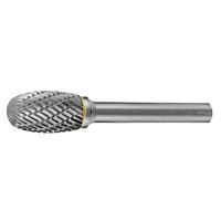 Holemaker Carbide Burr Oval Shape 3/8" x 5/8" Head 6mm Shank DC CB6M-SE3