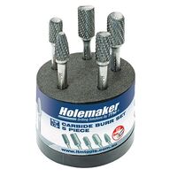 Holemaker 5 Piece 6mm Shank Carbide Burr Set CB6M-SET-05