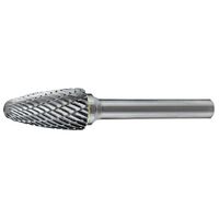 Holemaker 1/4" x 3/4" Head Tree Shape Radius End 6mm Shank DC Carbide Burr CB6M-SF1