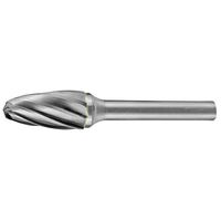 Holemaker 1/2" x 1" Head Tree Shape Radius End 6mm Shank AC Carbide Burr CB6M-SF5-AC