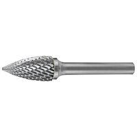 Holemaker 5/8" x 1" Head Tree Shape Radius End 6mm Shank DC Carbide Burr CB6M-SF6