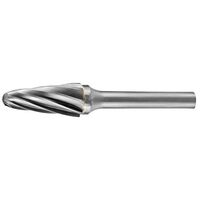 Holemaker 1/2" x 1-1/8" Head Tapered Radius End 6mm Shank AC Carbide Burr CB6M-SL4-AC