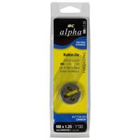Alpha 3/8"x24-1.5OD Carbon Button Die UNF - Carded CBDUNFC38-1.5