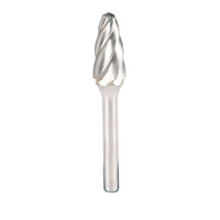 Morrisflex 3/8" x 3/4" Ball Nosed Tree Shape Carbide Burr 2-1/2" Long CBSF3NF