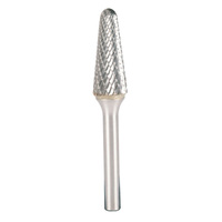 Morrisflex 3/8" x 1-3/16" Ball Nosed Cone Shape Carbide Burr 3" Long CBSL3