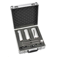 Dymaxion Diamond Core Drill Kit for Concrete 3 piece with Adaptors CCSBKIT1