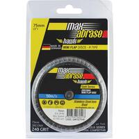 Alpha 50mm ZK40 Mini Flap Disc Quick Change (Roloc Type) Grit - Carded CGMFDZ5040