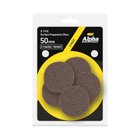 Alpha 50mm Surface Prep Disc R Type x Coarse / Brown - Carded (Pk 5) CGSP50EC