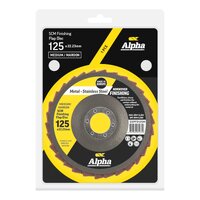 Alpha 125mm Flap Disc Surface Finishing Medium / Maroon SCM - Carded CGSPFD125M