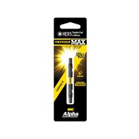 Alpha ThunderMax HEX5 x 65mm Impact Power Bit D/Ended - Carded CHEX565DSM