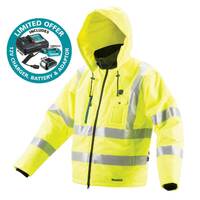 Makita 12V High Visibility Heated Jacket - X-Large CJ106DZXL
