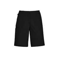 Womens Comfort Waist Cargo Short Size 26 Colour Black