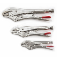 Crescent 3pc Plier Locking Set Curved Jaw 5", 7" & 10" CLP3SETN