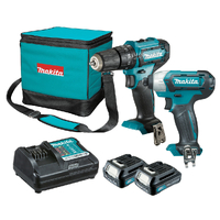 Makita 12V 2 Piece Hammer Drill Driver/Impact Driver 1.5Ah Combo CLX239