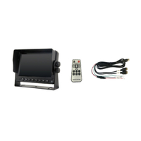Command 5 Inch TFT LCD Digital Touch Button Monitor with 2 Camera Input