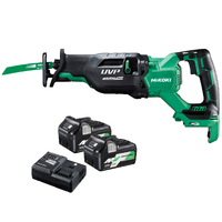 HiKOKI 36V Brushless Reciprocating Saw MultiVolt Battery Kit CR36DA(HGZ)