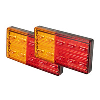 Lightfox 2x LED Trailer Tail Lights Stop Indicator Lamp 12V Truck Submersible