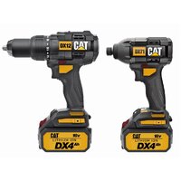 CAT 18V 2in1 Cordless Hammer Drill & Impact Driver Combo Pack