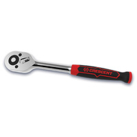 Crescent 8-1/2" 72 Tooth 1/4" Drive Quick Release Dual Material Teardrop Ratchet CRW1