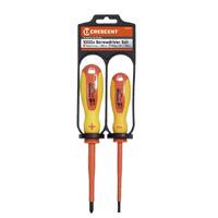 Crescent 1000V 2 Pce Screwdriver Set PH2 And SL4 CSET2VL