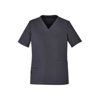 Womens Avery Easy fit V-Neck Scrub Top Size 5XL Colour Charcoal