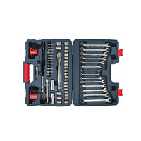 Crescent 128 Piece 12 Point 3/8" Drive Standard SAE/Metric Mechanics Tool Set CTK128C