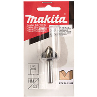 Makita 5/8" 90° V-Grooving TCT Bit (1/4" Shaft) D-01840