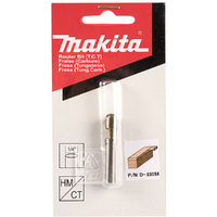 Makita 1/4" Flush Trim TCT Bit (Length 1/4") (1/4" Shaft) D-03056