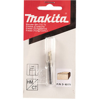 Makita 1/4" Flush / 10° Bevel Trim TCT Bit (1/4" Shaft) D-03171