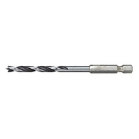 Makita 5mm x 105mm Brad Point Wood Drill Bit (1/4" Hex Drive) Standard D-15883