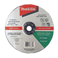 Makita 150 x 6 x 22.23mm Depressed Centre Masonry Grinding Disc C24R (5pk) D-20389-5