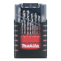 Makita 1-10mm Metric HSS G-Series Metal Drill Bit Set (19pc) - Standard D-29941