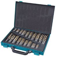 Makita 1-8mm (170pc) HSS-Titanium Coated Flute Drill Bit Set - Standard D-30564