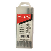 Makita 5 Piece Standard Masonry Drill Bit Set D-36821