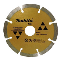 Makita 115mm x 22.23 Diamond Blade Segmented - Economy D-44270