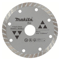 Makita 115mm x 22.23 Diamond Blade Turbo Rim - Economy D-44301