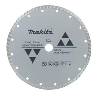 Makita 230mm x 22.23 Diamond Blade Turbo Rim - Economy D-44323