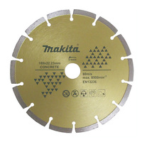 Makita 180mm x 22.23 Diamond Blade Segmented - Laser Weld D-44404