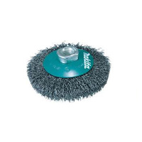 Makita 100mm Dia M14 x 2mm Bevel Brush Crimped D-55382