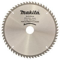 Makita Multi Purpose TCT Saw Blade 216mm x 30 x 60T - Mitre Saw D-63650