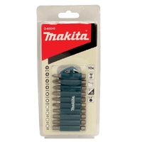 Makita 50mm Hex Shank Screwdriver Bit Set 10pc D-65040