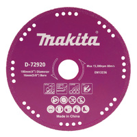 Makita 100mm Metal Cut Vac Brazed Diamond Blade D-72920