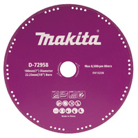 Makita 180mm Metal Cut Vac Brazed Diamond Blade D-72958