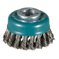 Makita X-Lock 80mm 0.35mm Knot Steel Wire Cup Brush D-73374